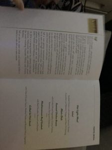 エチオピア航空ビジネスクラスの機内食