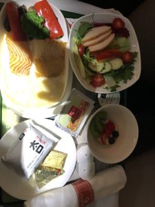 エチオピア航空ビジネスクラスの機内食