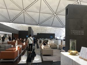 香港のキャセイパシフィック航空ラウンジ