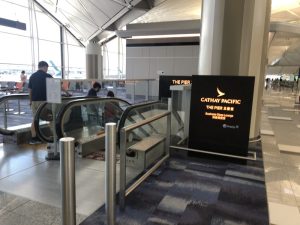 香港のキャセイパシフィック航空ラウンジ