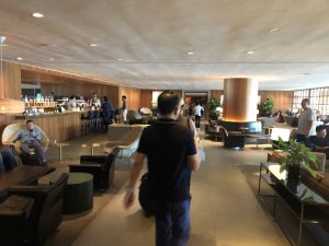 香港のキャセイパシフィック航空ラウンジ